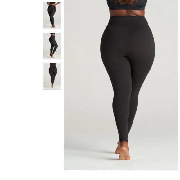 NEW (3-PACK) SuperSoft High Waist Essential Leggings - Black - Small/Medium - Picture 3 of 4